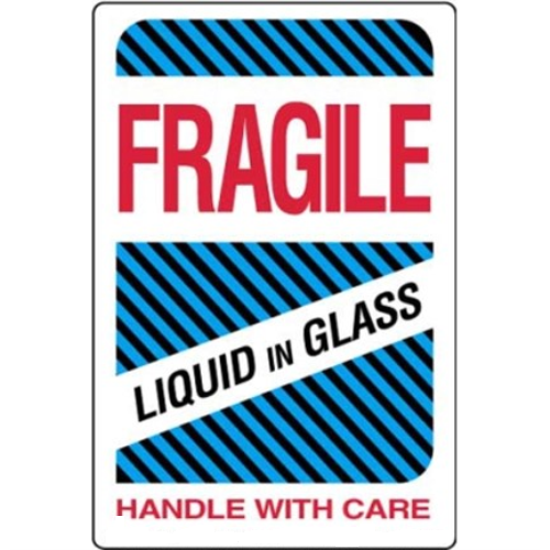 fragile liquid in glass