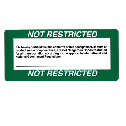 not restricted