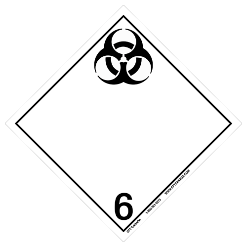 Class 6.2 TDG International placard : Infectious Substances