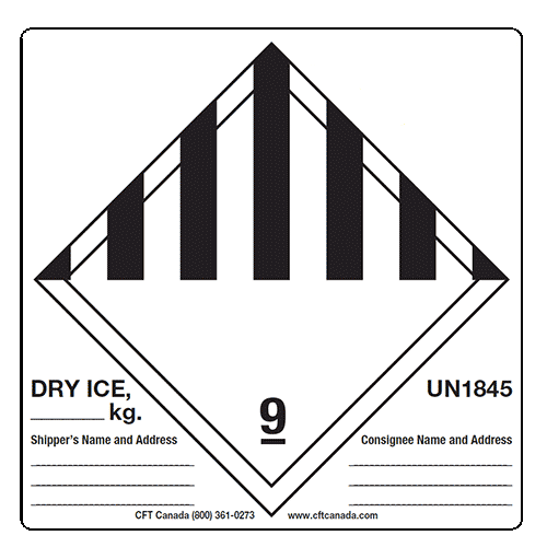 Dry Ice Labels