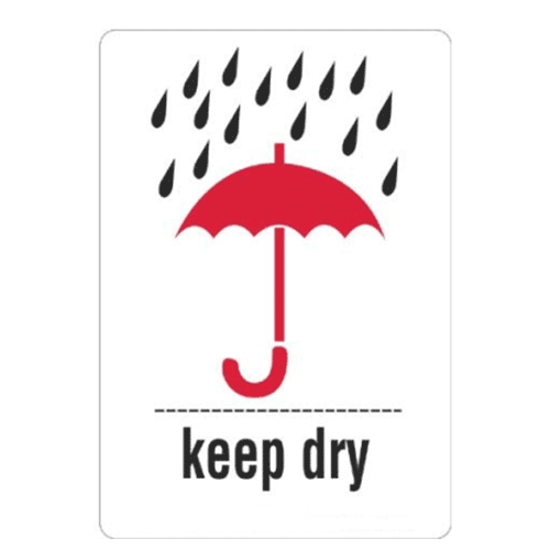 Keep dry – Rain Labels