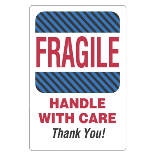 Fragile handle with care Labels