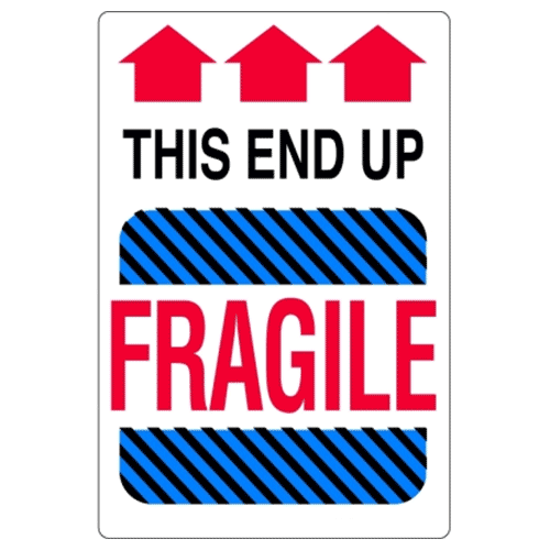 Étiquettes Fragile – this end up