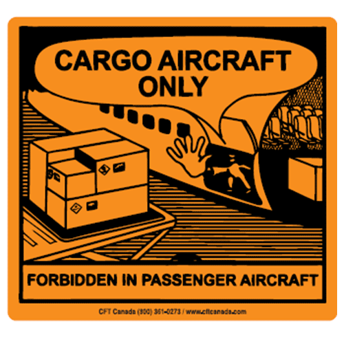 Cargo Aircraft Only Labels